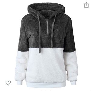 Comfy trendy oversized teddy bear hoodie